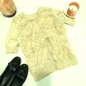 New York & Company cream cardigan